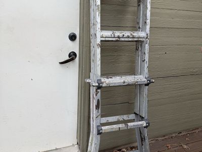 Aluminum Multi-Position A-frame Folding Ladder - Used