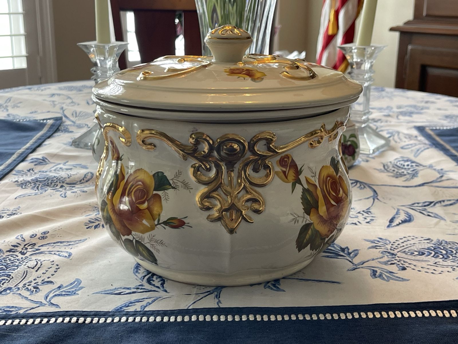 Vintage1976 Arnels Pottery 3pc Chamber Tureen