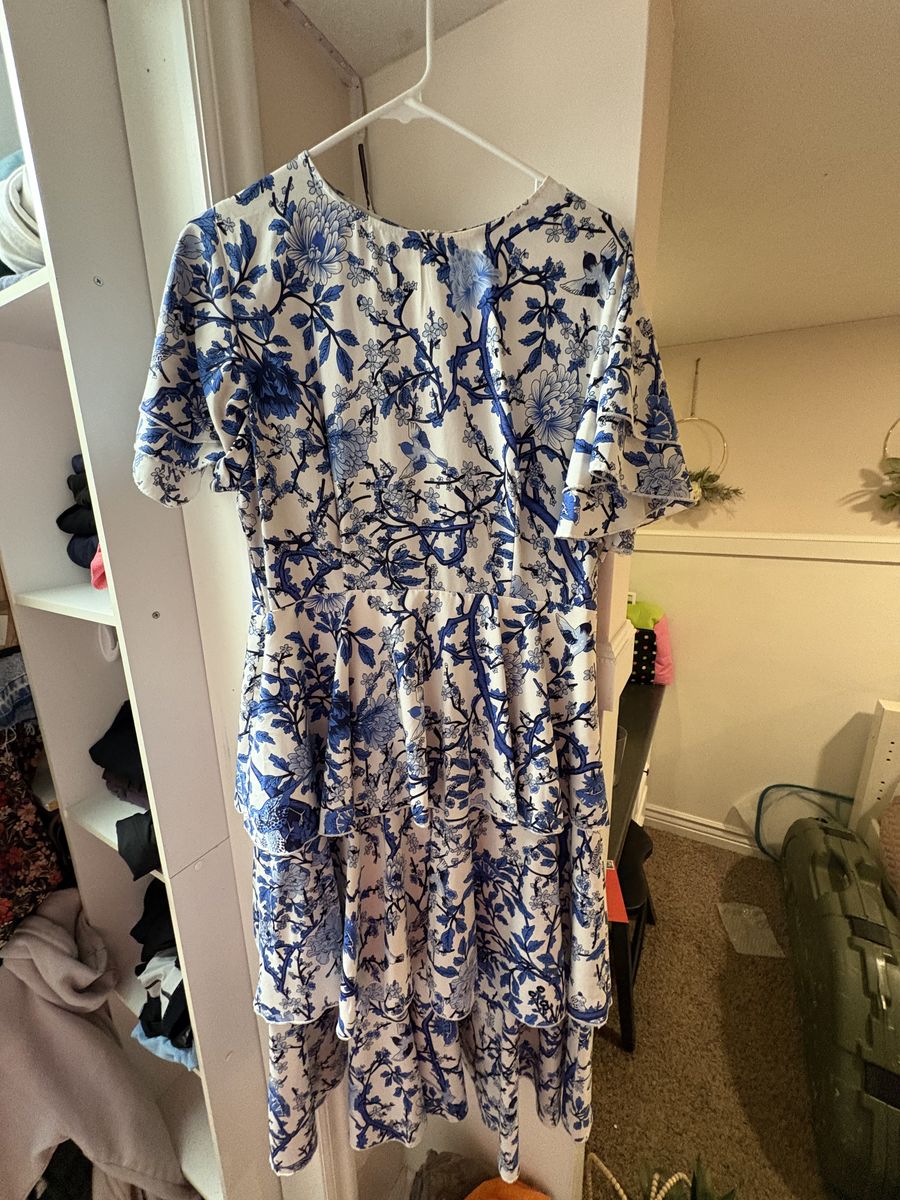 Cute Blue 3 Tier Dress