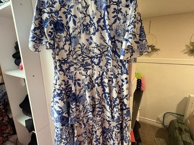 Cute Blue 3 Tier Dress
