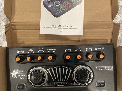 X3 Sound Mixer for Streaming and Podcasts with User Guide