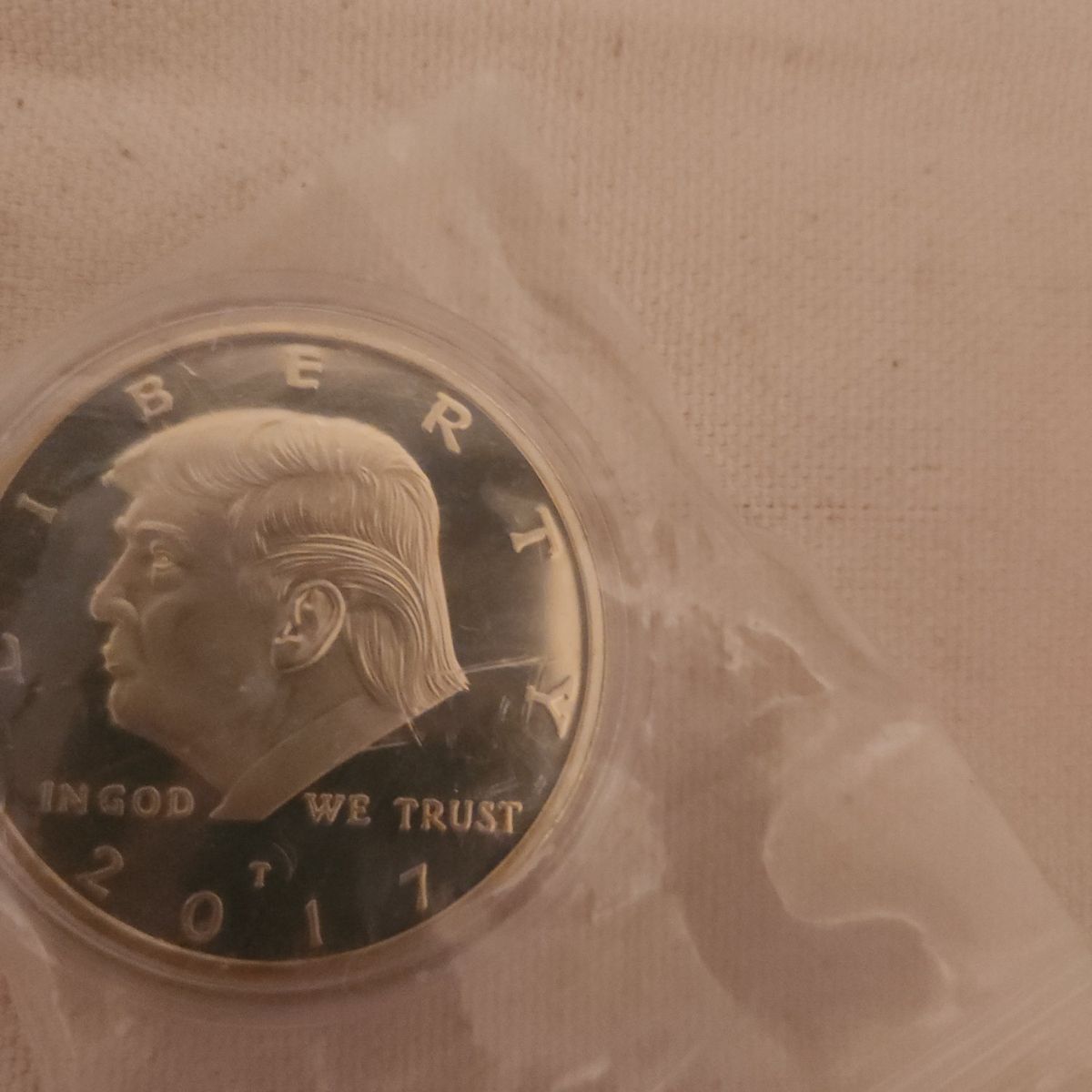 Donald dump gold plated dollar