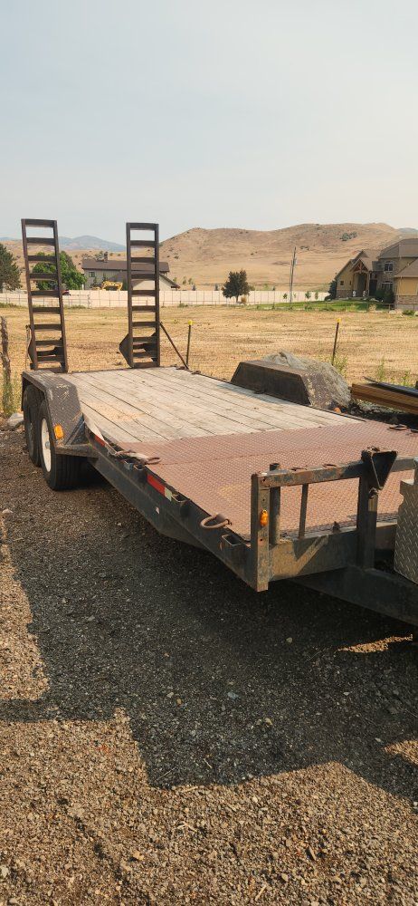 24'big buba 14000gvw. flatbed trailer