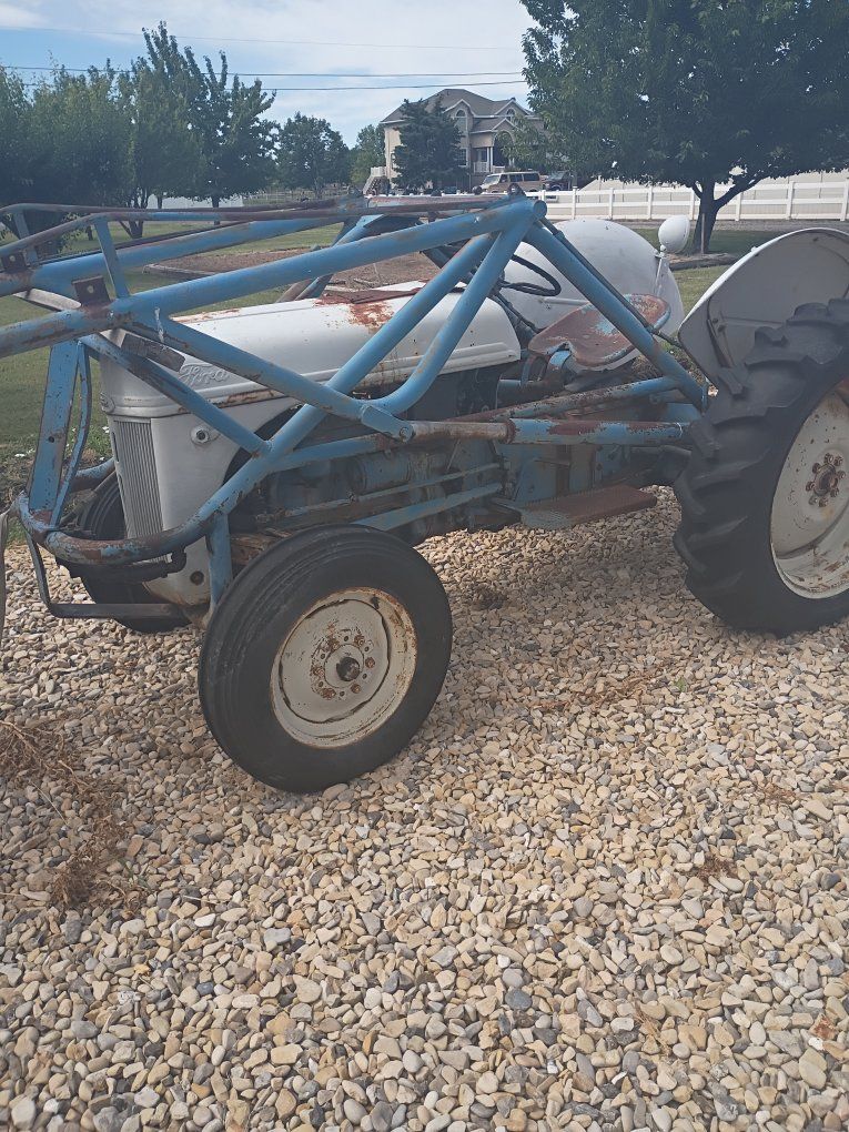Ford Tractor with Loader & Back Blade - Utility Tractor