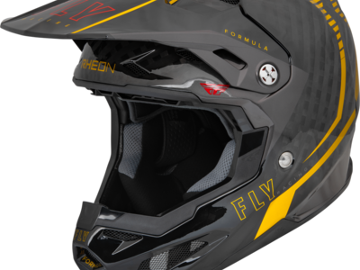 Fly Racing Adult Formula Carbon Tracer Helmet (Gold/Black, X-Small) (73-4441XS)