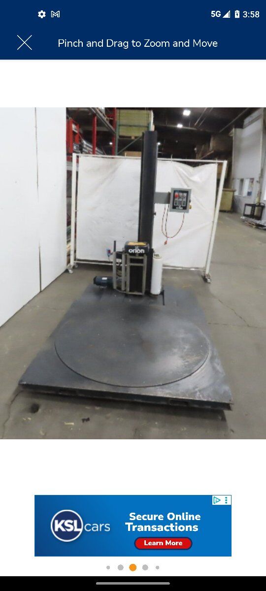 Orion PKG Systems L77/155 Stretch Wrap Machine Pal