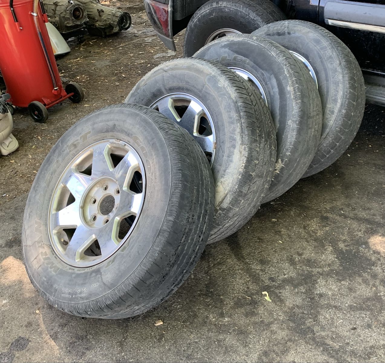 6x139.7 6x5.5 17 inch wheels & tires set