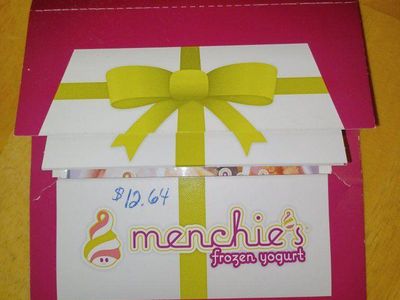 Menchie's gift card
