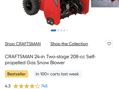Craftsman Snow Blower