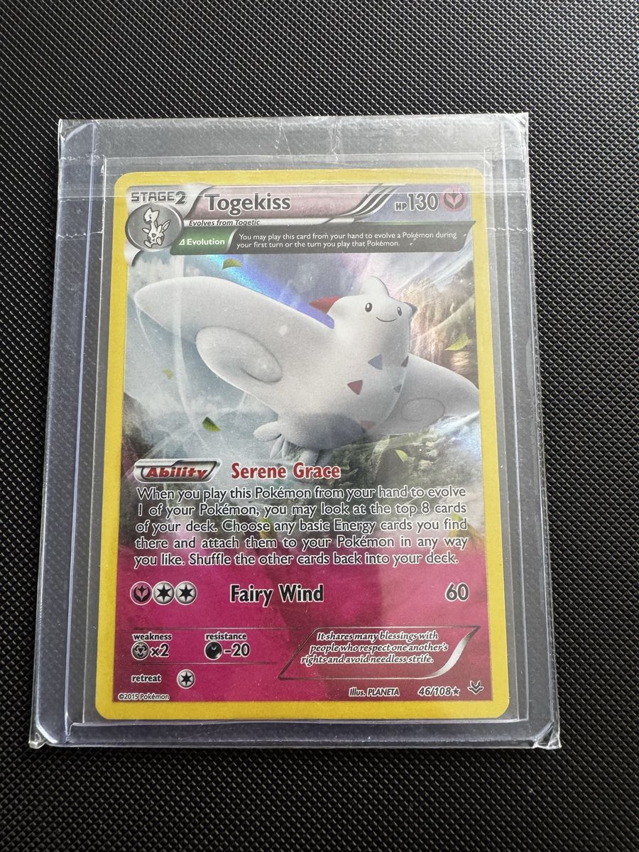 Pokemon Togekiss 46/108 Holo Rare XY Roaring Skies Trading Card