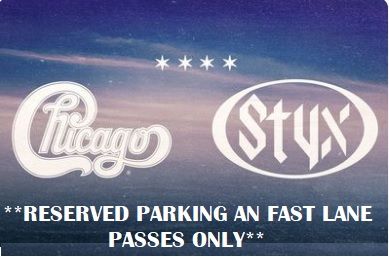 Styx & Chicago: the Windy Cities Tour {RESERVED PARKING AND FAST LANE PASSES ONLY}