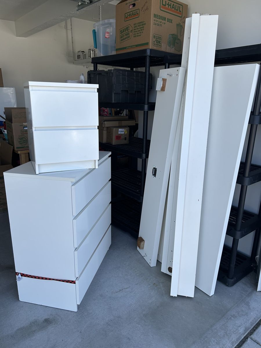 IKEA bed set white queen