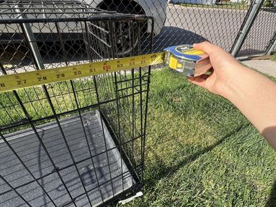 Large dog kennel-2 doors