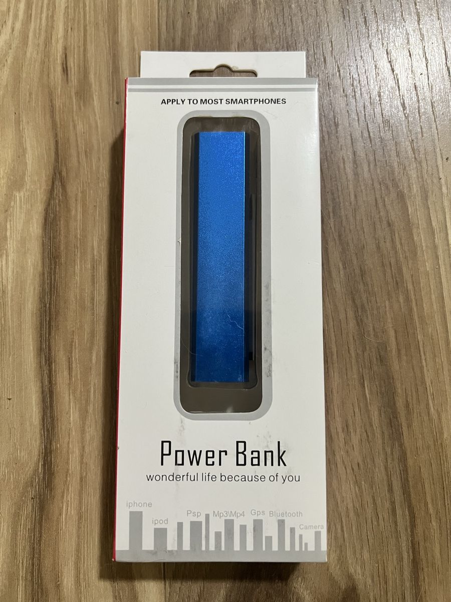 Power Bank External Power Tube for Digital Products Blue Portable Charger
