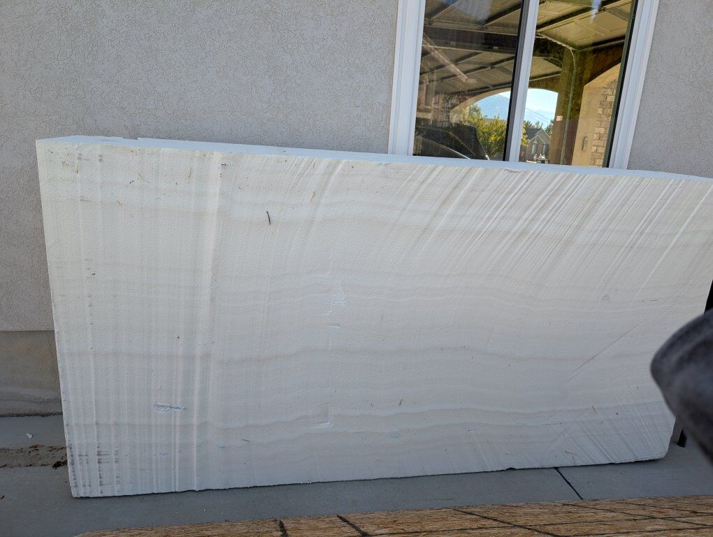 Very Large Styrofoam Block 4'x8'x2'
