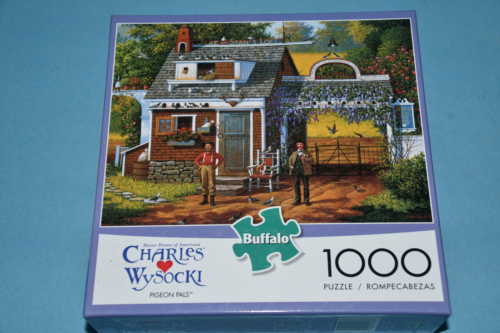 WYSOCKI "PIGEON PALS" 1000 Piece Jigsaw Puzzle ~ BIRDS ~ COMPLETE!