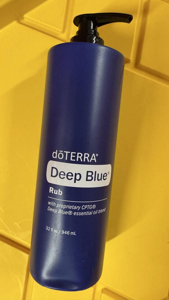 doTERRA Deep Blue Rub Liter Bottle - 32 fl oz / 946 mL - Soothing Essential Oil Blend