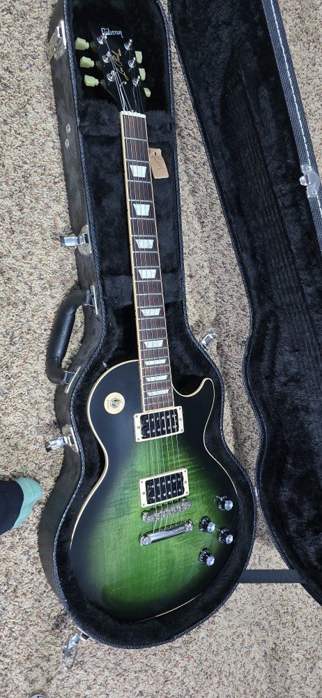Gibson Les Paul Slash Anaconda Green Burst Electric Guitar w/ Hard Case - 2017 Model