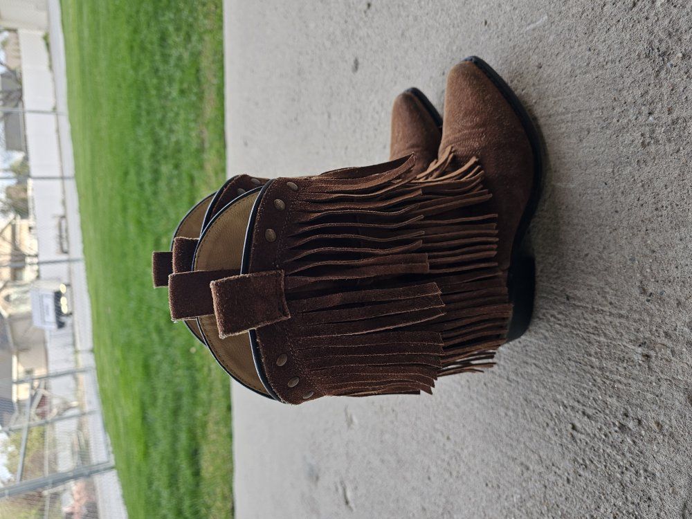 Girls snip toe cowgirl boots