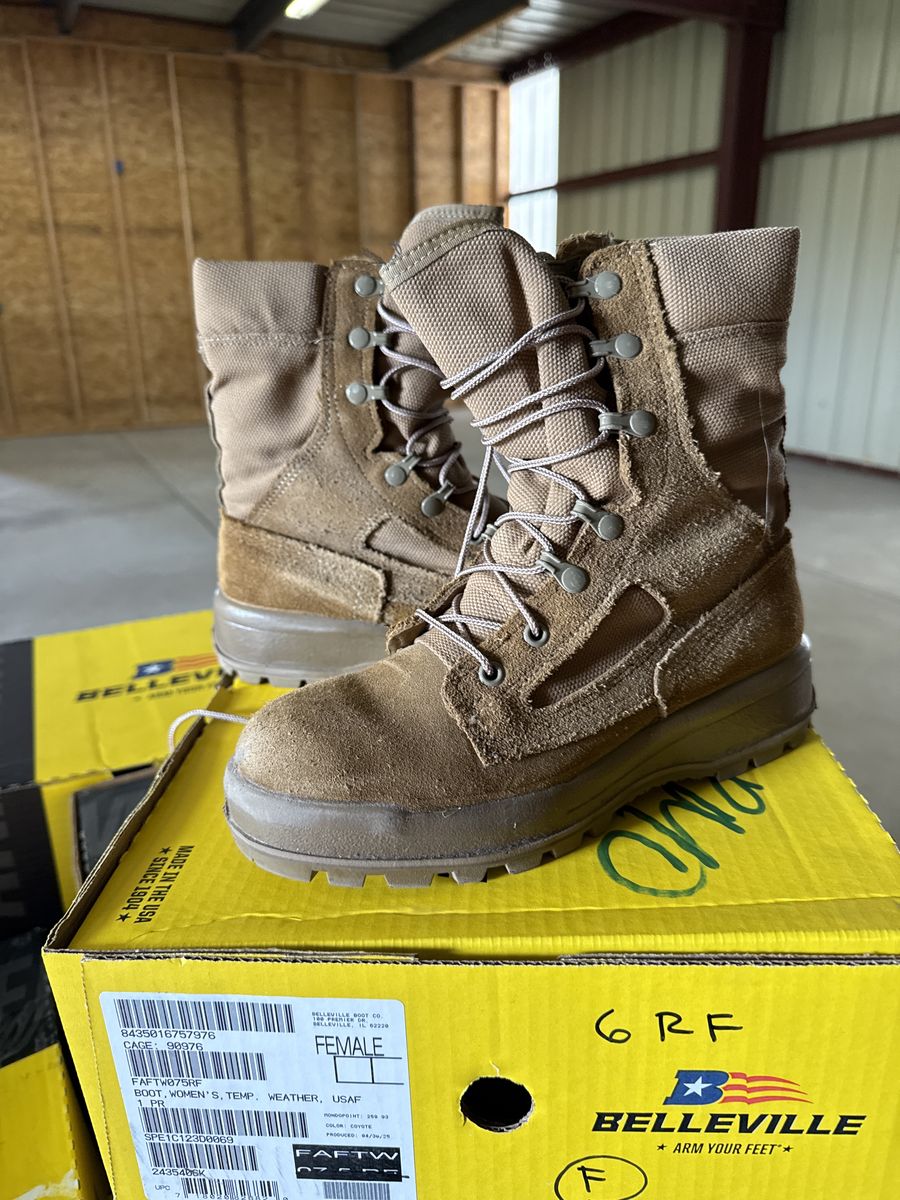 Womens Tan Combat Boots belleville Size 6