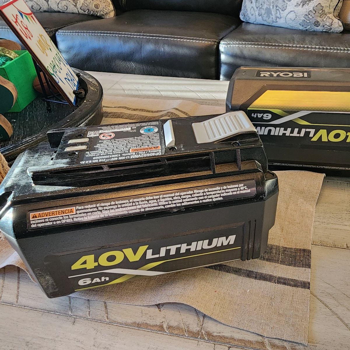 Ryobi 40v 6ah batteries