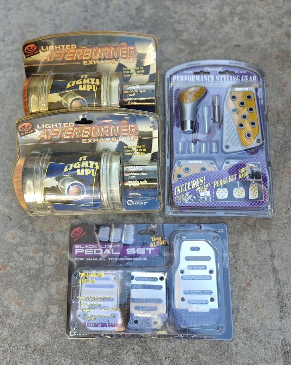 NOS VINTAGE CAR PEDAL KITS LIGHT UP EXHAUST TIPS