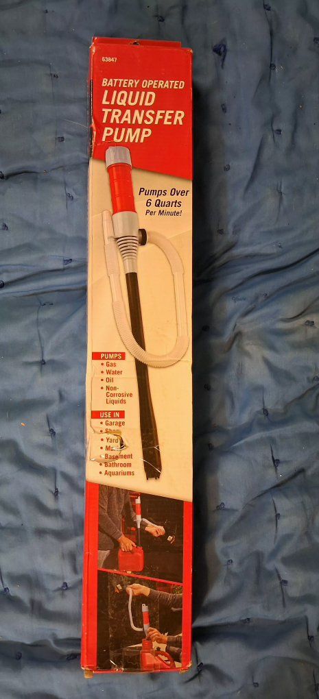 Battery Operated Liquid Transfer Pump - Harbor Freight Item 63847