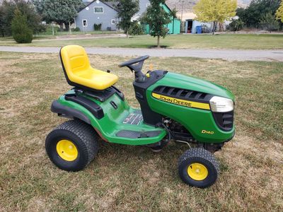 John Deere D140 Lawn Tractor – 160.6 Hours – Rear Weights – No Mower Deck PRICE: $950