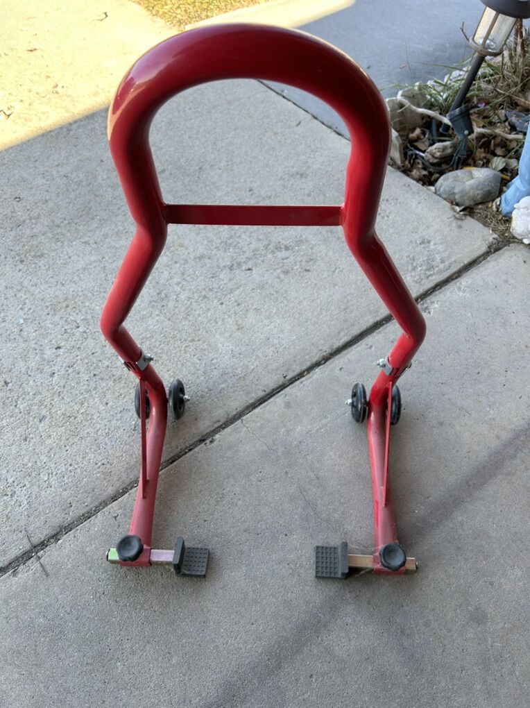 Motorcycle Front Paddock Stand W. Pin & Swing Arm