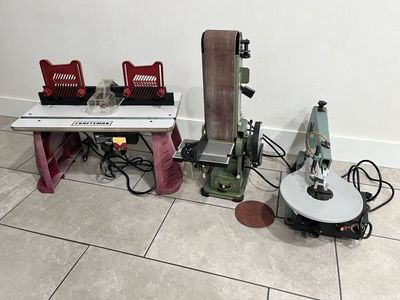 Router Table Scroll Saw Belt Disc Sander