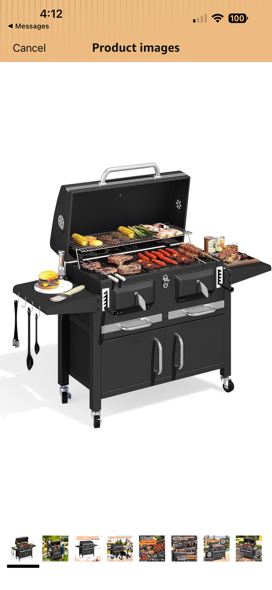 New Never Used Charcoal Grill!