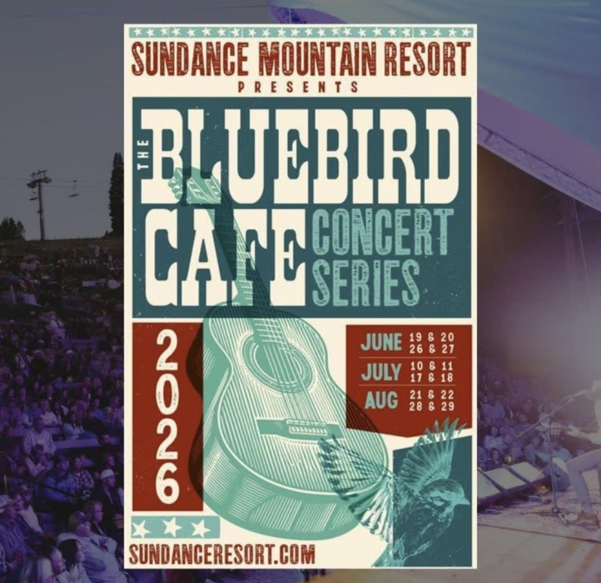 Sundance Bluebird Concert Tickets | Friday August 28th | 4 Tickets