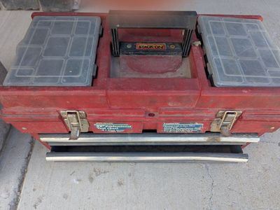 STACK-ON 22" Professional Red Tool Chest with 2 Steel Drawers & Organizers