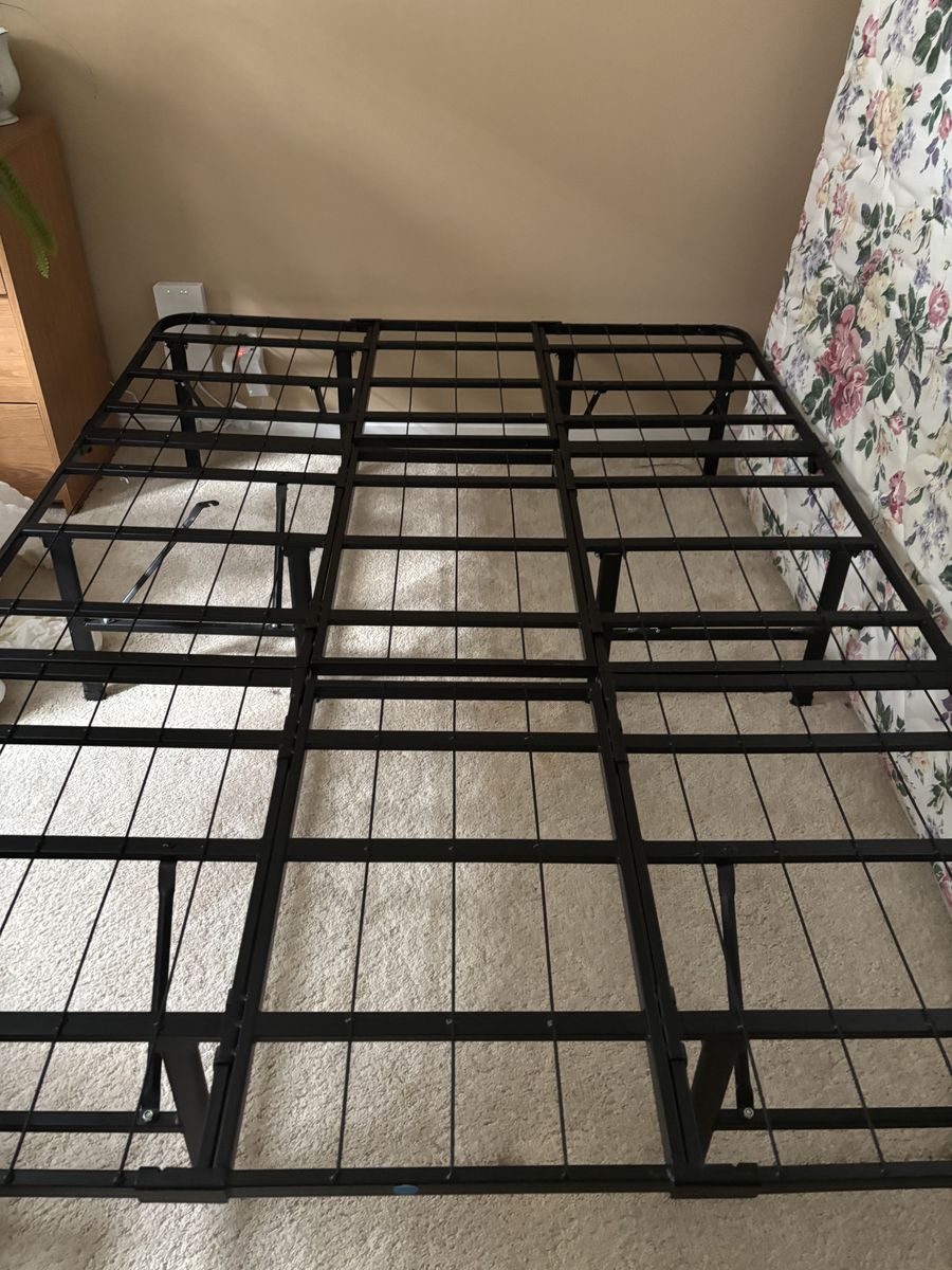 Pristine Full size mattress and metal frame