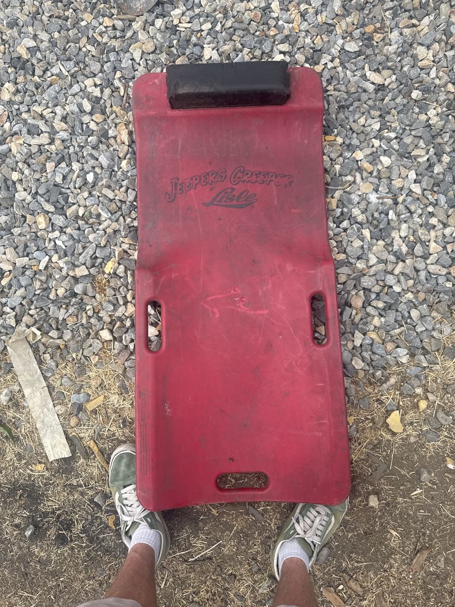 Lisle Jeepers Creeper Red Plastic Mechanic Rolling Creeper