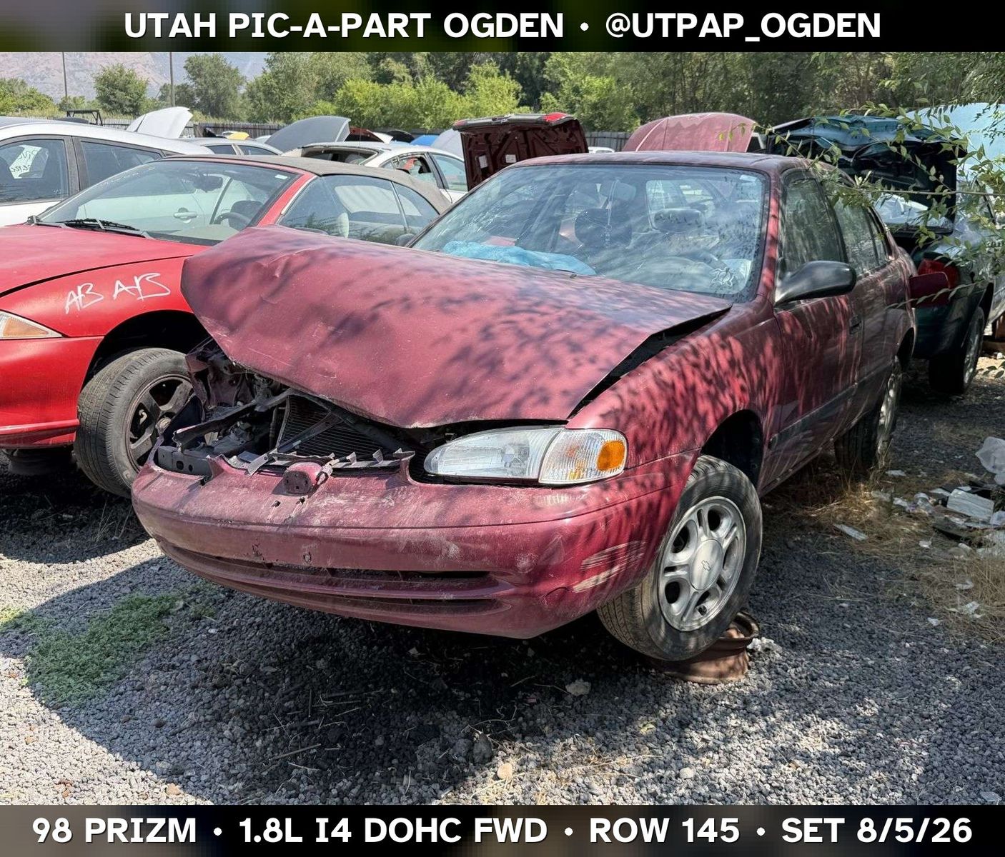 Just In! 1998 Chevrolet Prizm Parts - UTPAP Ogden