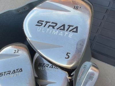 Strata Ultimate Golf Club Bundle: 4h, 5h, 5 Wood, 56-Degree Wedge - Excellent Condition