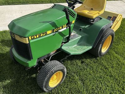 John Deere GT275 Garden Tractor with Rototiller, Snowblower & Mower Deck