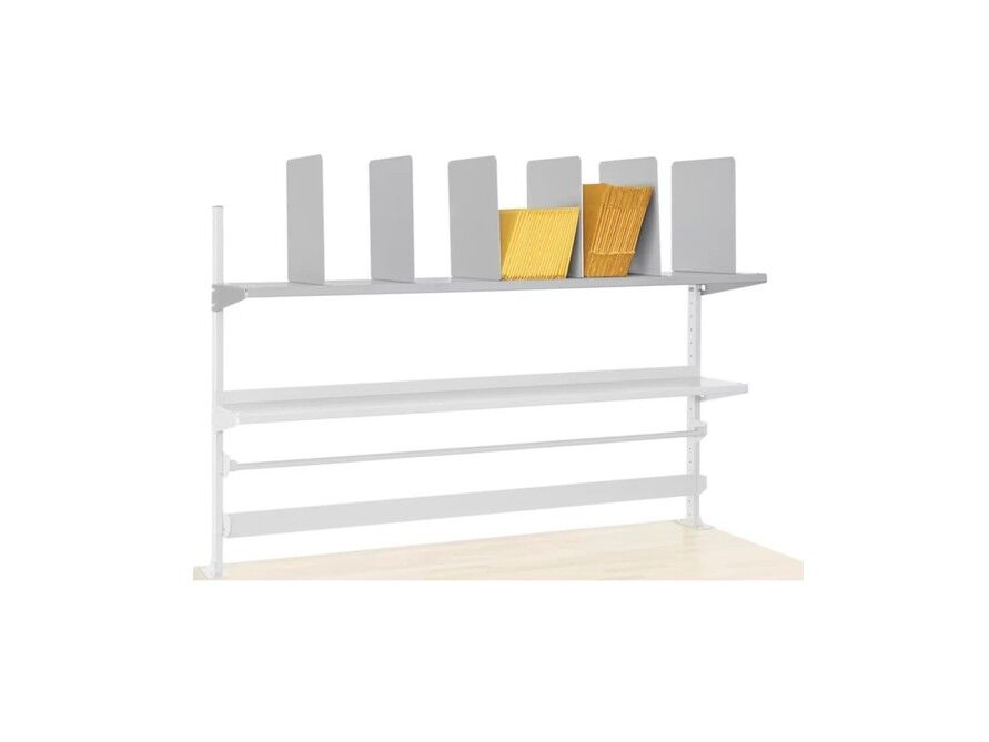 U-LINE Packing Work Station 72" Box Shelf with 6 Dividers H-7634 Uline Envelopes
