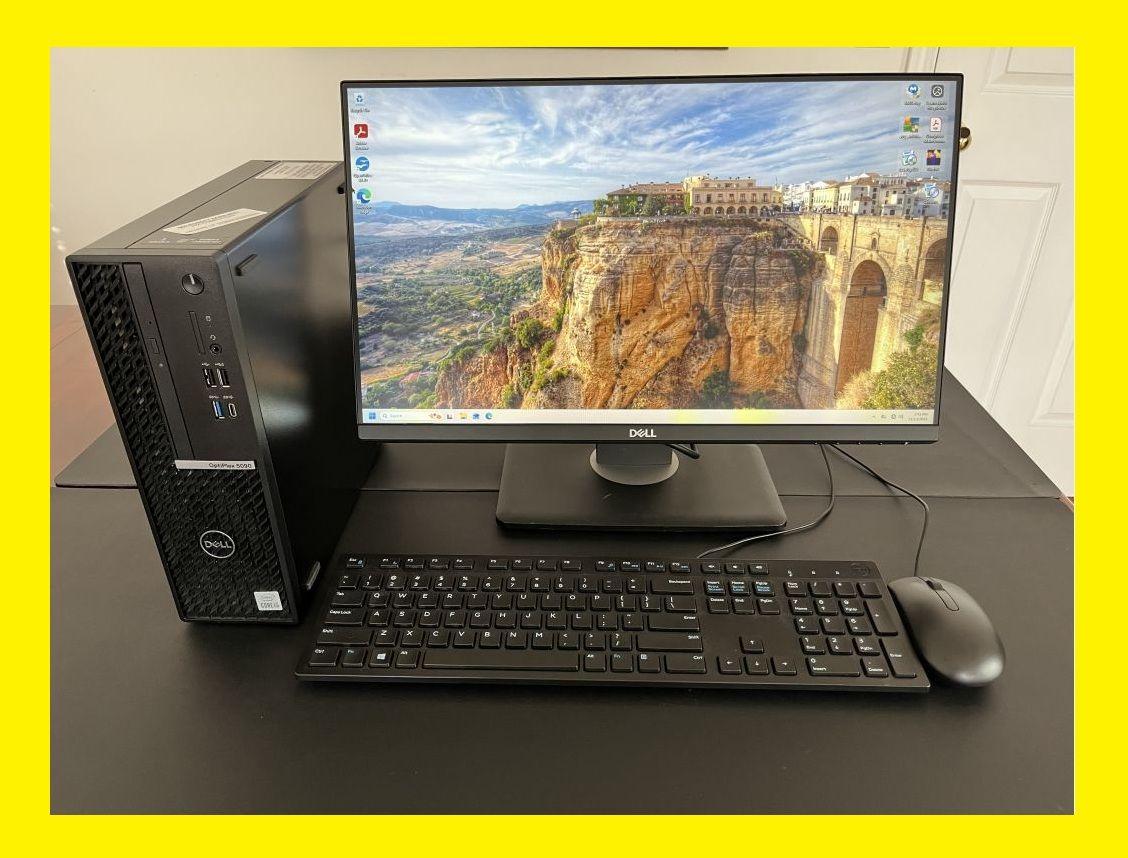 16GB RAM 6 CORE Dell i5-10600 @4.8 GHz 256GB SSD OptiPlex 5090 SFF Windows 11 Desktop Computer