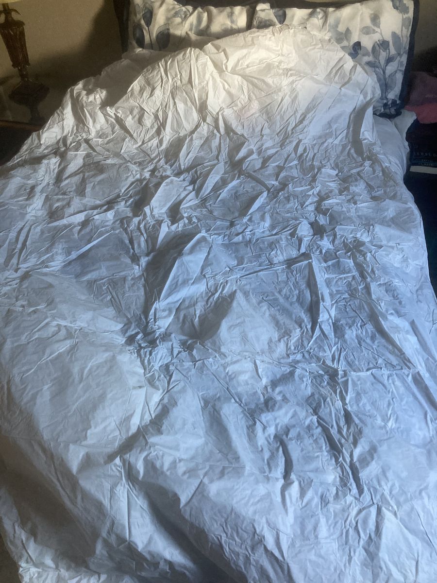 Mattress Cover Full White Clean