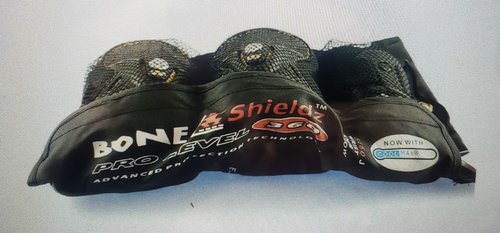New Bone Shieldz Pro Level 360 Kids Knee, Wrist And Elbow  Protective Gear Set - Size Medium - Black/Yellow