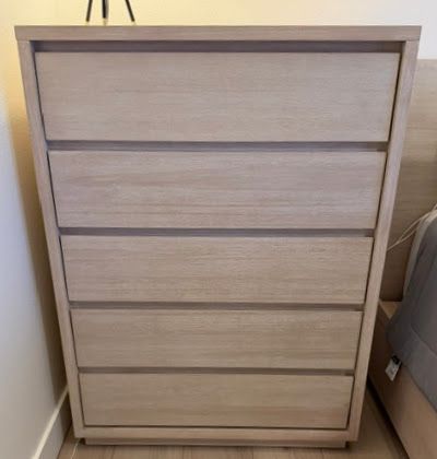 Natural Wash Chest of Drawers
