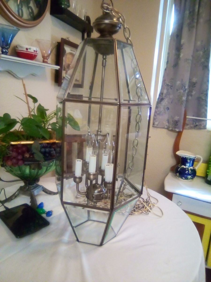 Vintage lantern style chandelier