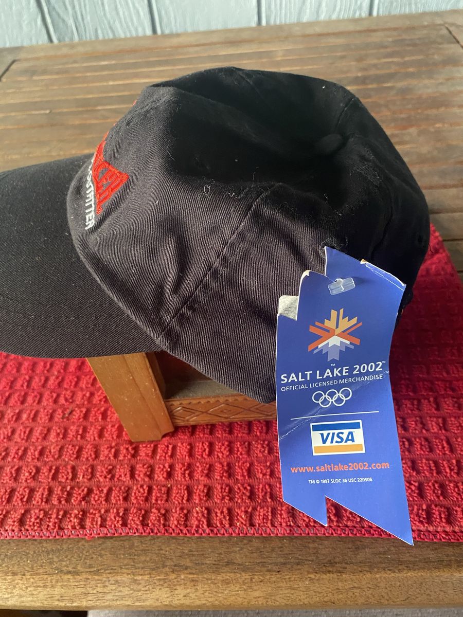 Marker Official Outfitter Salt Lake 2002 Olympics Baseball Cap Hat Black