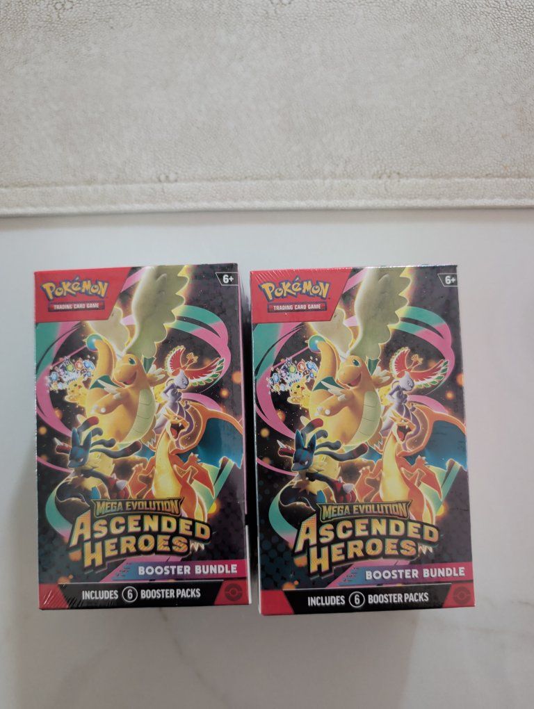 Pokemon TCG Mega Evolution Ascended Heroes Booster Bundle (2x 6-Pack)