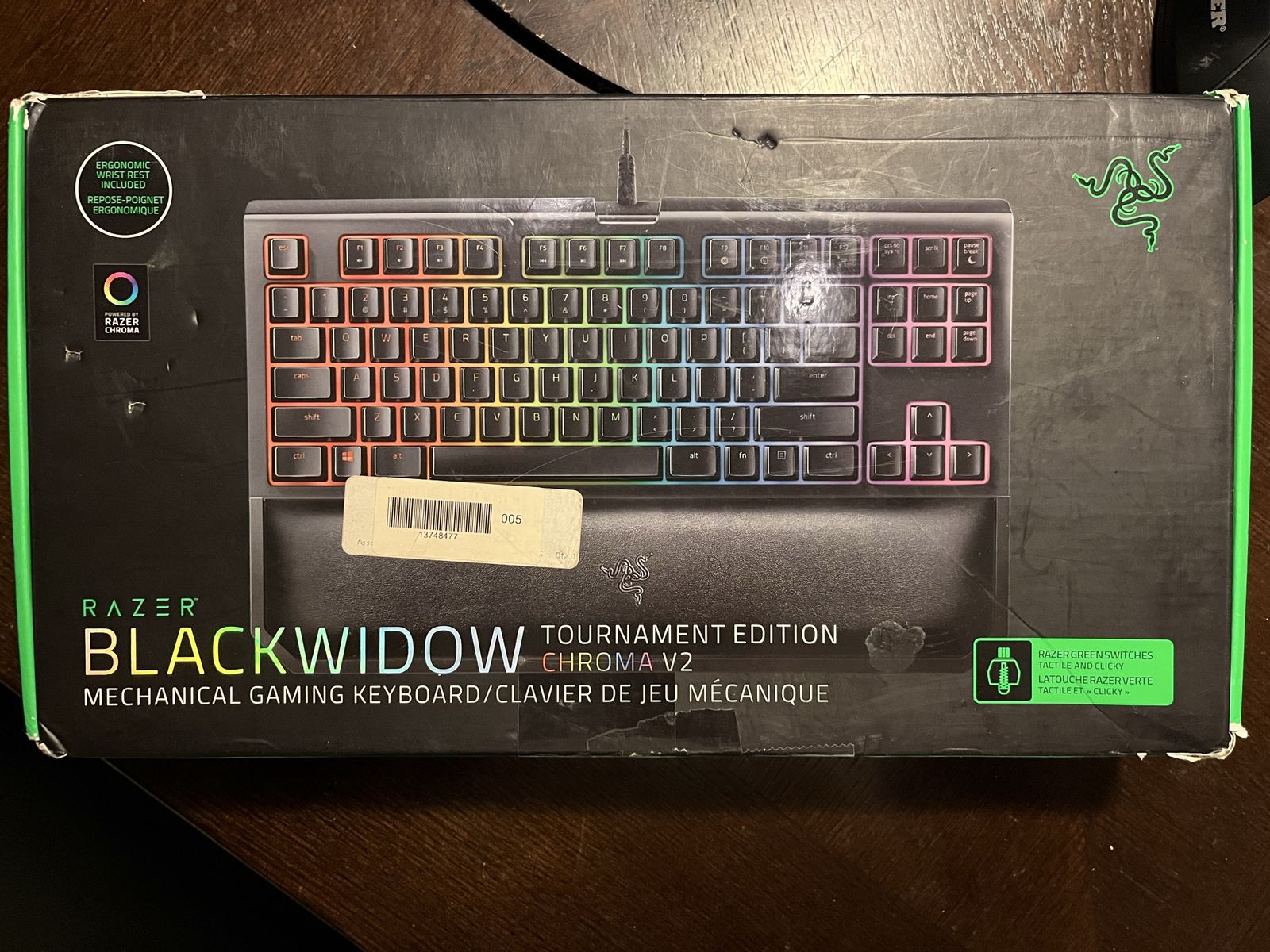 Razer BlackWidow Tournament Edition Chroma V2 Mechanical Gaming Keyboard