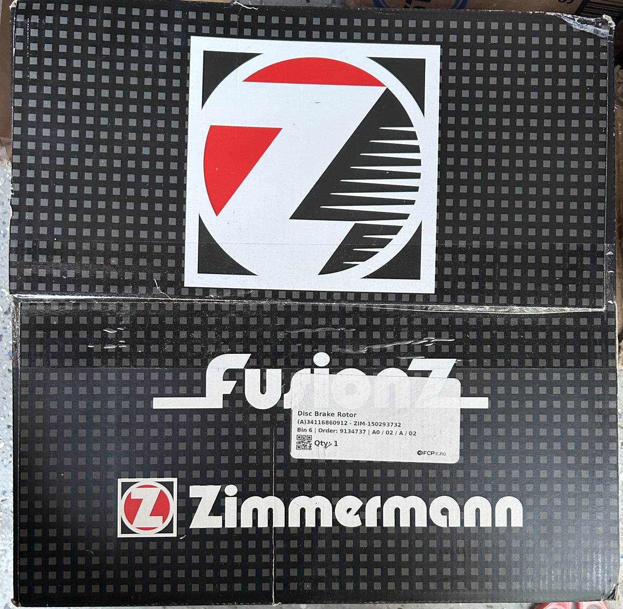 NEW Zimmermann Formula F Front Right Brake Rotor - BMW G20 G30 X3 Supra