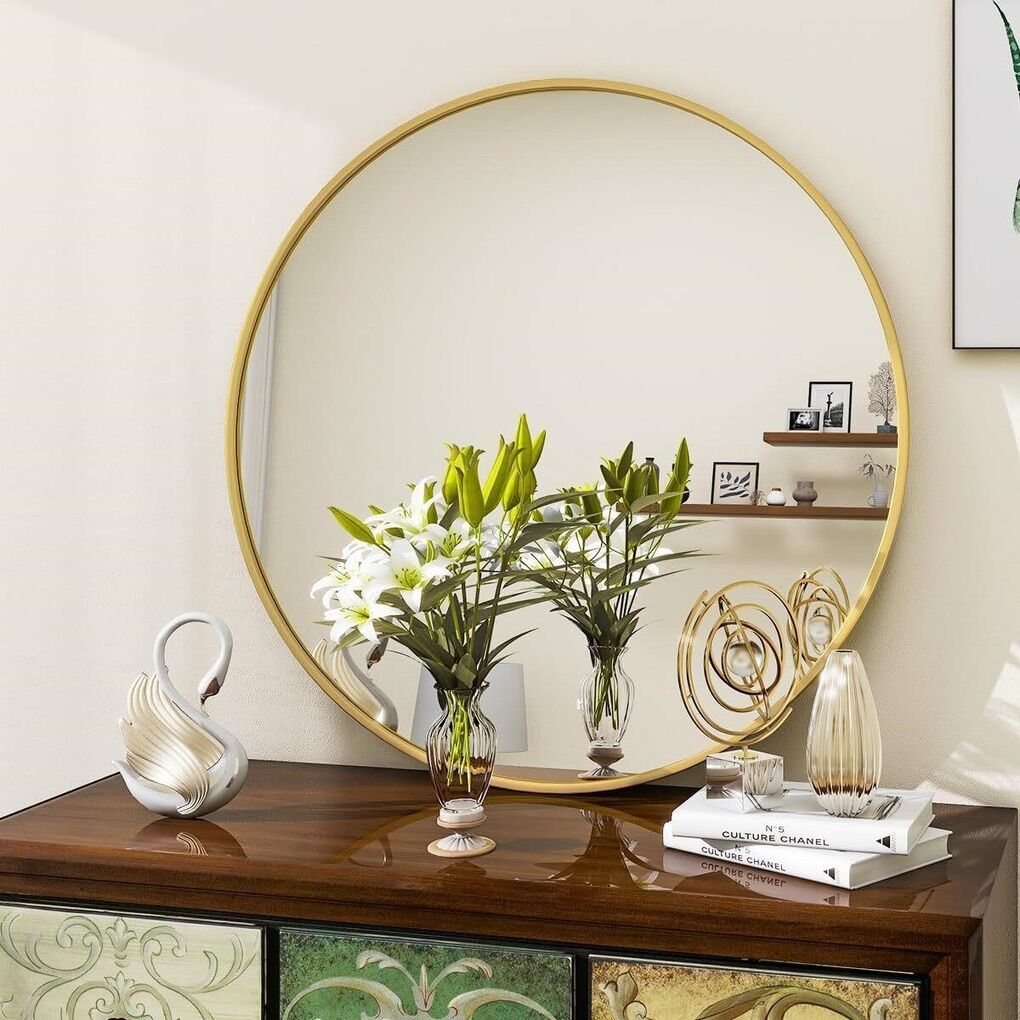 48in VooBang Gold Round Mirror Circle