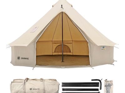 New 13' Canvas Bell Wall Tent W/ stove Jack